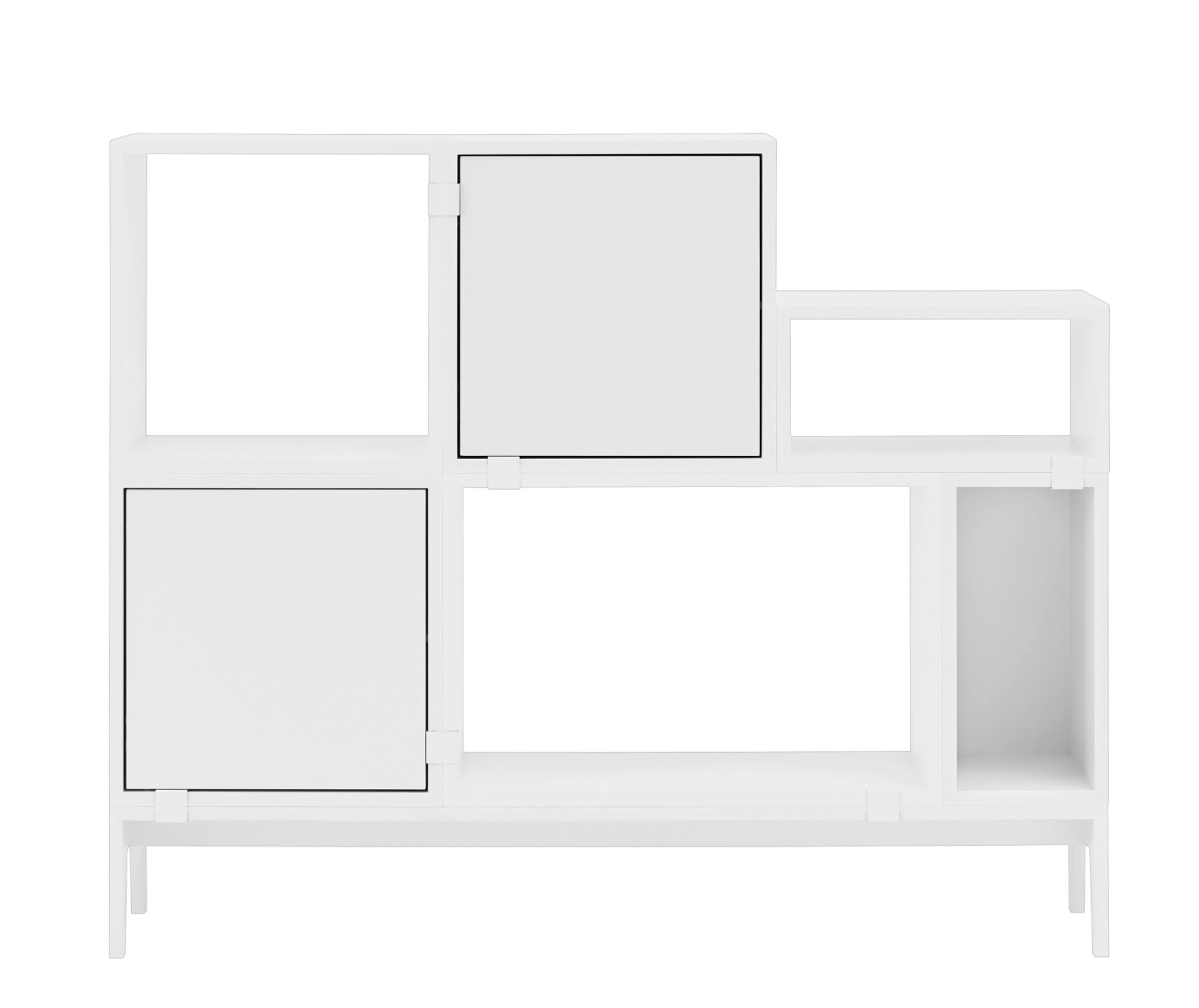 Stacked Configuration 1 Shelving System White Muuto SINGLE PIECES